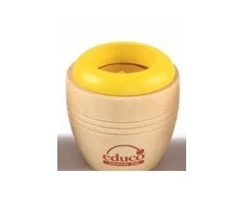 Wooden magic kaleidoscope with water-based paint, rotating effect, 5x5.5cm size, blue, green, red, yellow colours