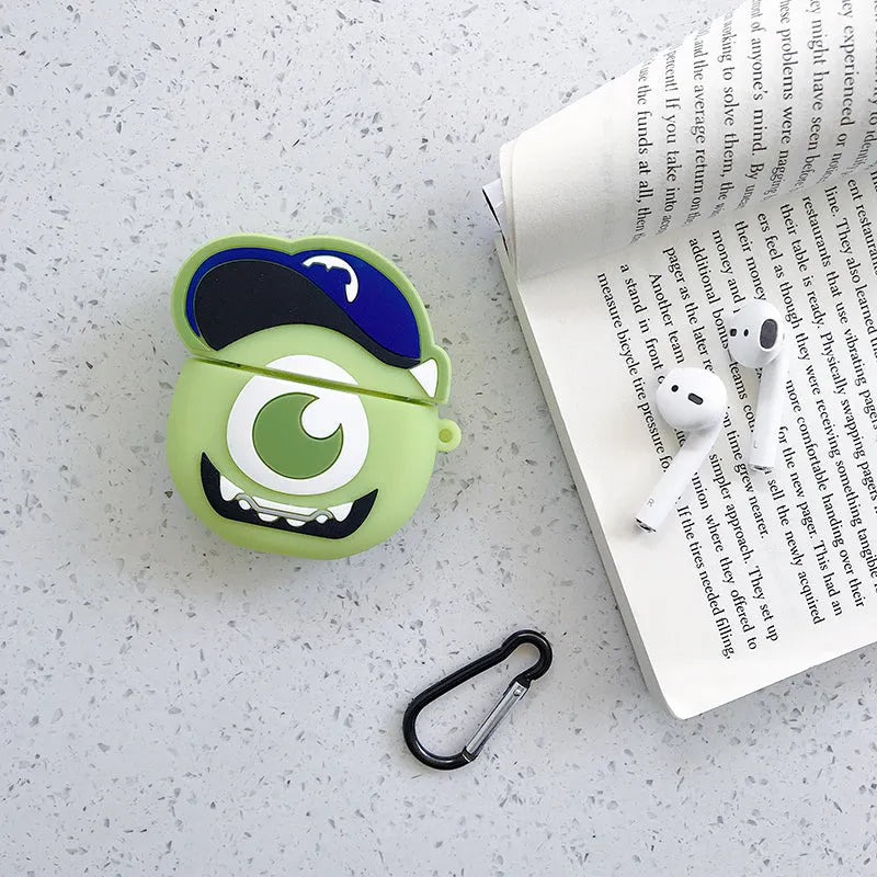Cartoon animal silicone protective case for AirPods 1st and 2nd generation in multiple colours