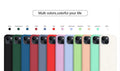 Rubik's Cube liquid silicone phone case in solid colour with texture pattern