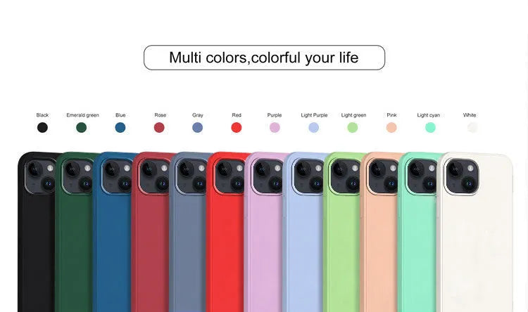 Rubik's Cube liquid silicone phone case in solid colour with texture pattern
