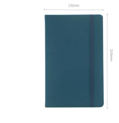 A5 tactile PU hardcover notebook with 96 sheets of 100gsm white paper, available in ten colours including black and red