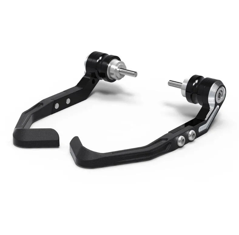 Pair of black CNC aluminium bow protection guards for Honda CBR650F CBR650R motorcycle
