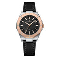 Women's luxury small fashion watch with 36mm dial, artificial leather band, and alloy case in colour green