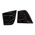 Rear triangle shutter carbon fibre decoration bright black for Kia Stinger outer trim pair