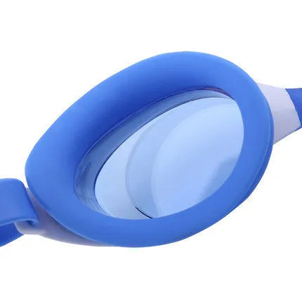 Children's anti-fog swimming goggles with PC lens in blue colour option