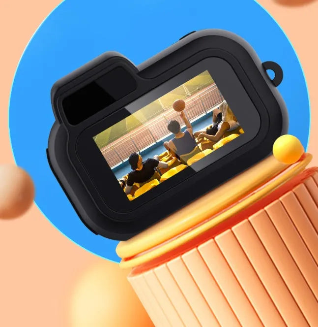 Black Y3000 HD outdoor sports camera with 0.96-inch display screen, shown with a memory card.