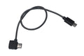 15cm Type-C data cable with metal connector and black nylon PVC exterior for remote control charging