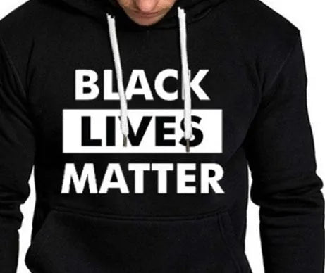 Printed hoodie in cotton blend polyester fibre, letter pattern, black or white colour, adult unisex sizing