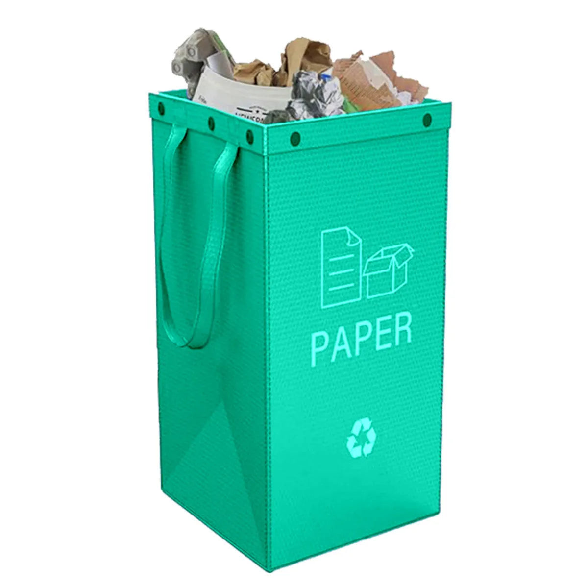 40-litre blue plastic bin bag holder for kitchen waste with visible dimensions