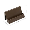 Creative business card storage display stand in geometric design, holds 20 cards, available in five colours