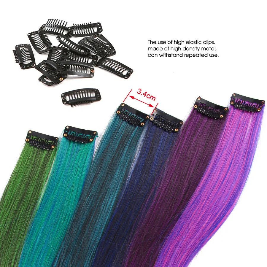 18 inch wig hair extension in selected colour style, single piece or 4PC set option
