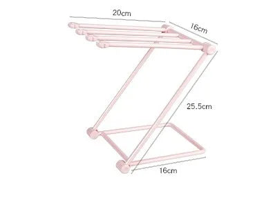 Foldable plastic kitchen towel rack in Nordic colours with punch-free installation