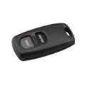 Black Mazda two button remote control shell with copper key blade and button skin