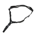 High density nylon adjustable military pistol sling with metal buckle in black