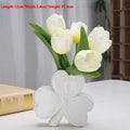 White porcelain clover ceramic vase European style desktop decoration