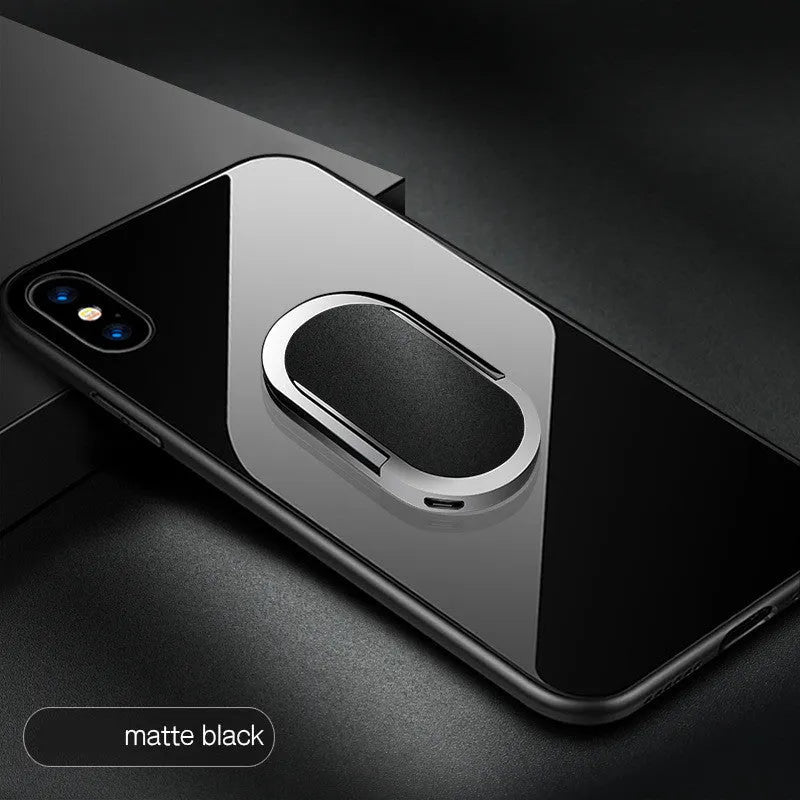 Finger buckle USB rechargeable cigarette lighter in black ice finish with metal body
