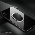 Finger buckle USB rechargeable cigarette lighter in black ice finish with metal body