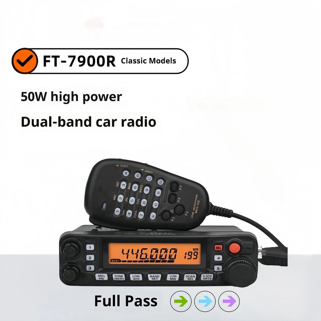 High-power radio car interphone for self-driving tours with anti-interference functionality and 507 antenna options