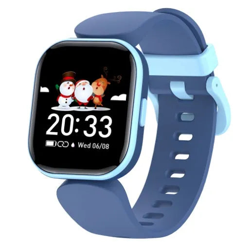H39T children's smartwatch in black or blue with 1.4-inch touchscreen and sporty TPU wrist strap