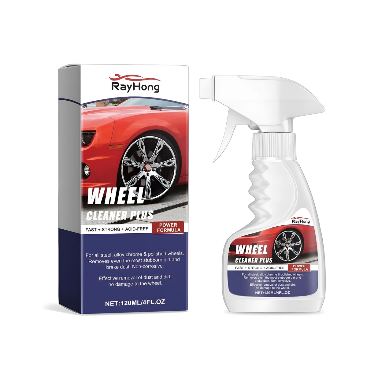 Wheel cleaner spray bottle 120ml for car wheel stain removal and repair