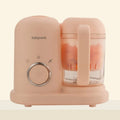 Baby food processor with steamer and blender functions in green colour