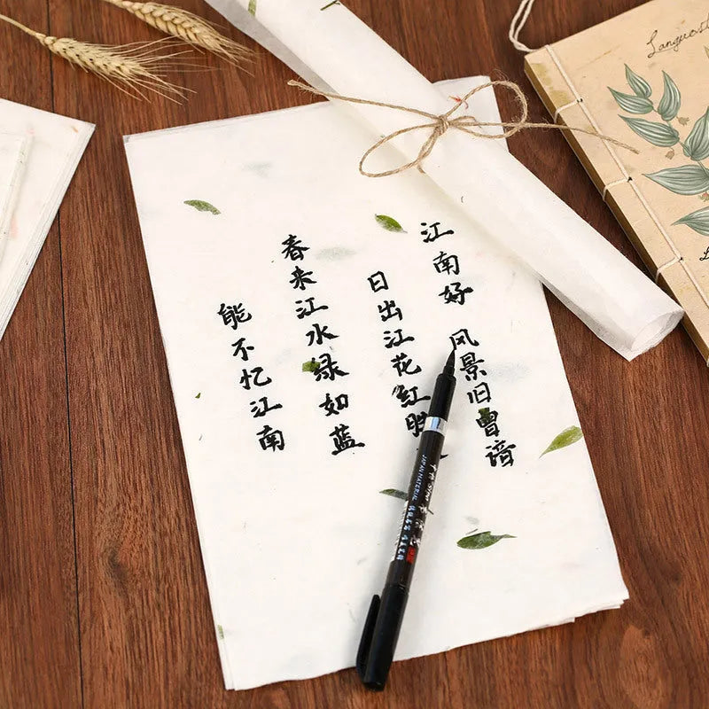 Chinese style ancient painting paper 10 sheets 27.5 x 16.7 cm calligraphy ink art