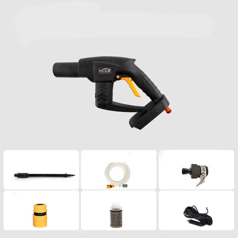 12V vehicle water pump with 5m water inlet pipe, metal filter, and long pole for car water transfer
