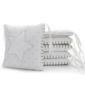 Baby cot bumper set 6 pieces 30x30cm pure cotton cartoon pattern computer embroidery