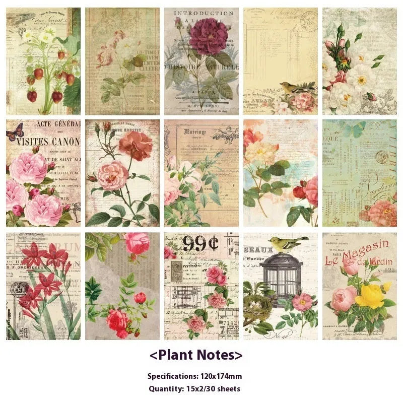 Retro literary notebook with classical letter design in six colour theme options
