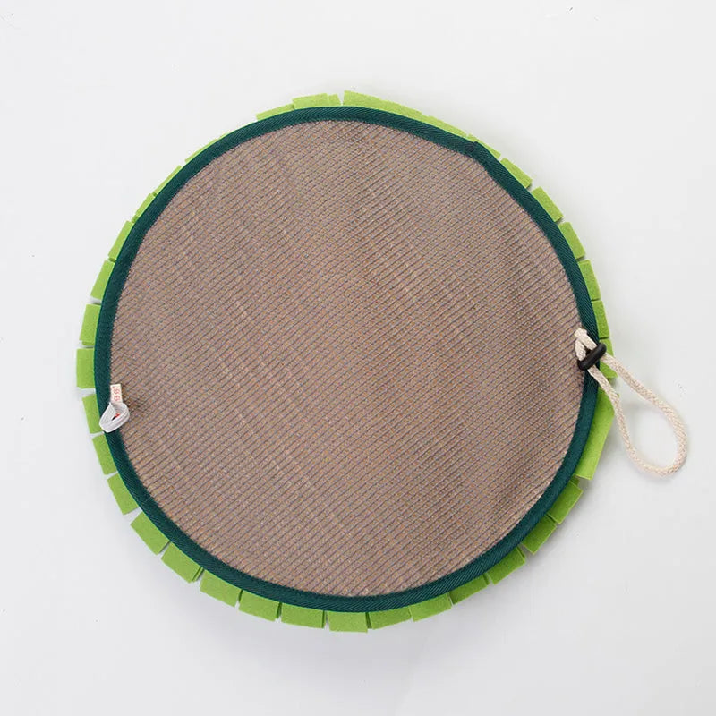 Dog sniffing pad toy made of soft plush fabric in photo colour for interactive enrichment
