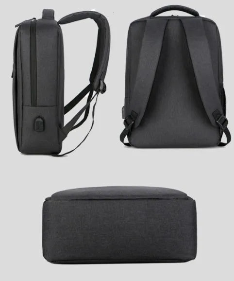 Waterproof Oxford cloth backpack laptop bag with shoulder strap, 41x31x14cm, available in multiple colours