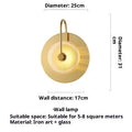 Modern simplicity wall lamp with clear glass shade for background lighting on a wall
