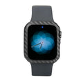 Half wrap leather and carbon fibre protective case for a 44mm Apple Watch 4.