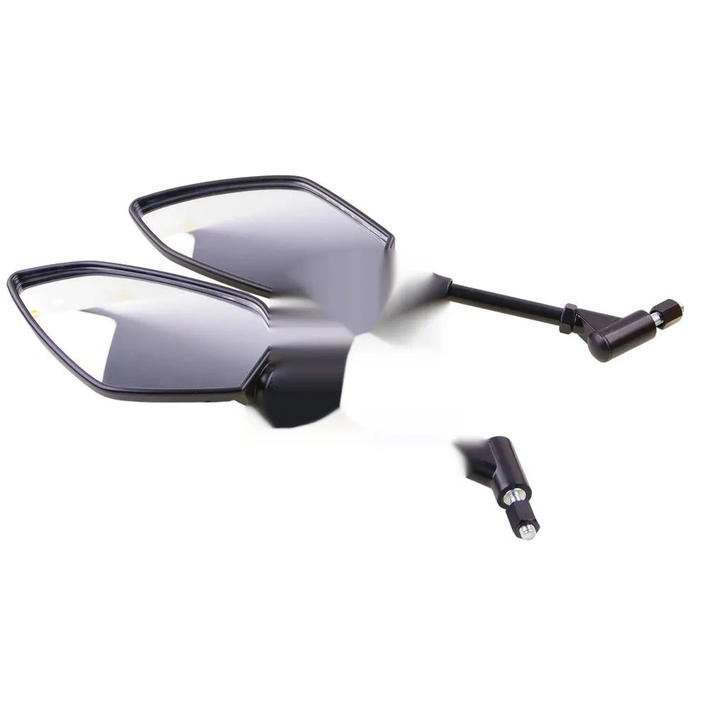 Black ABS and chrome rearview mirror for cross-border four-wheel ATV single piece