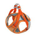 Anti escape reflective cat harness leash set with suede material and colour-matching rope in blue