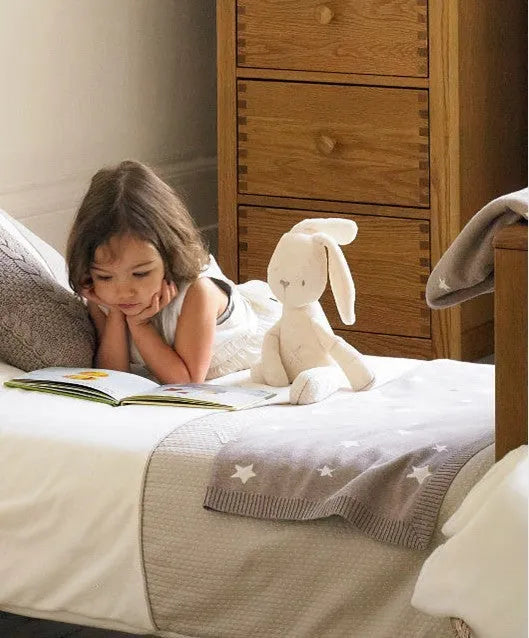 Beige soft plush bunny rabbit stuffed animal 55cm tall with long ears for baby gift