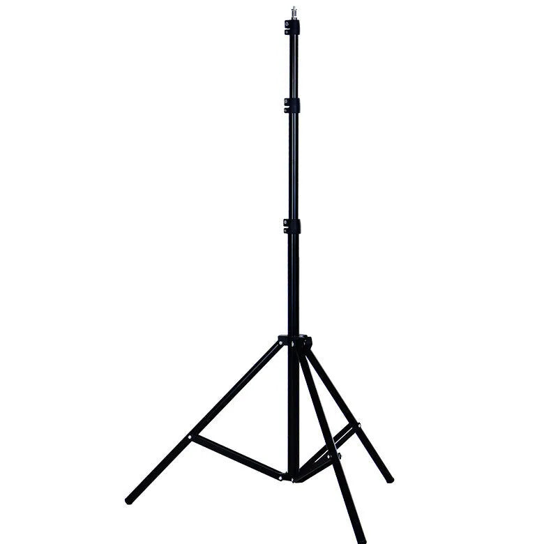 Black multi-function triangle bracket with 2 m ordinary lamp holder, aluminium alloy, 800-2000 mm working height