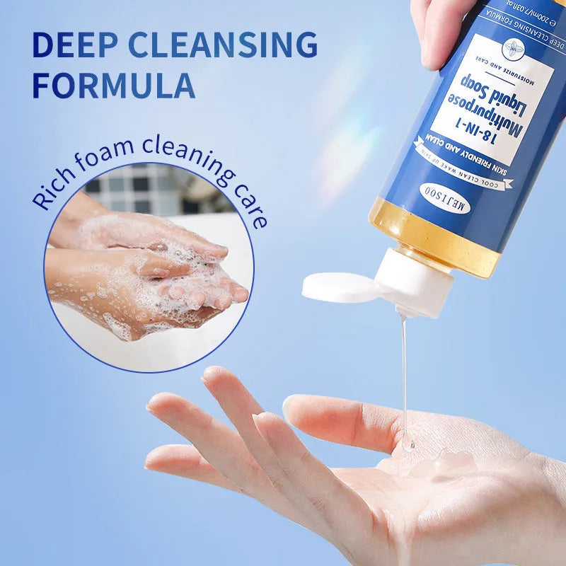 Suitable For Household Herbal Incense 18-in-1 Liquid Soap 200ml bottle for adults neutral skin