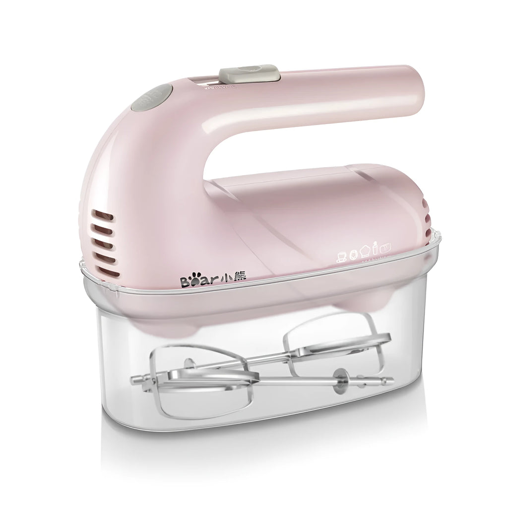 Electric hand whisk eggbeater for eggs and cream, 150W and below, available in pink with box or white no box
