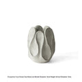 Irregular ceramic art vase in high and low style options for flower arrangements