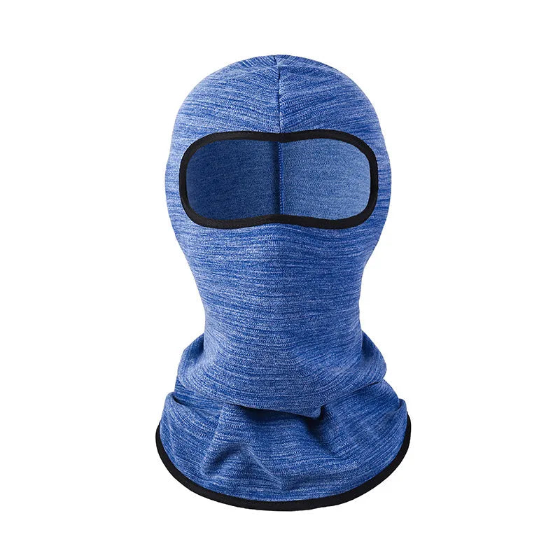 Cotton motorcycle head cover and gloves set in a patterned street style.