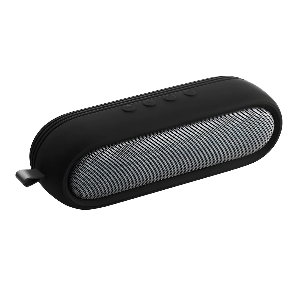 Wireless Bluetooth speaker dual speaker IP65 waterproof portable 2600mAh battery 8 hours playtime black colour