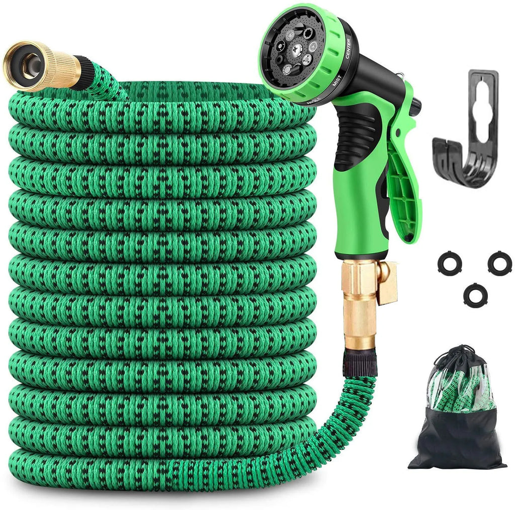 Car wash watering hose with ABS tip in 25FT length for garden and car cleaning use