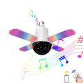 Colorful Music Bulb Bundy entertainment atmosphere lamp with remote control, 24W E27 LED, 145x84mm PP body