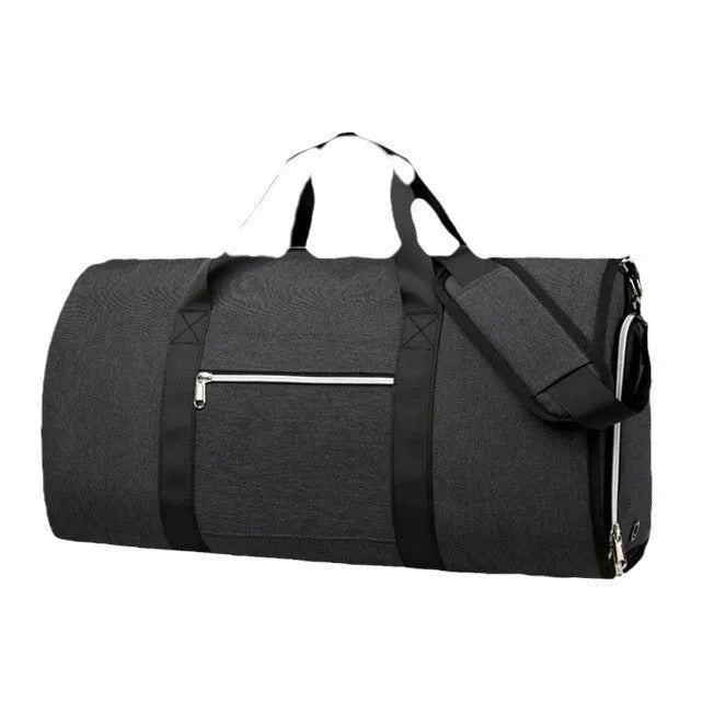 Oxford cloth multipurpose storage bag showing dry wet separation compartments and expansion feature