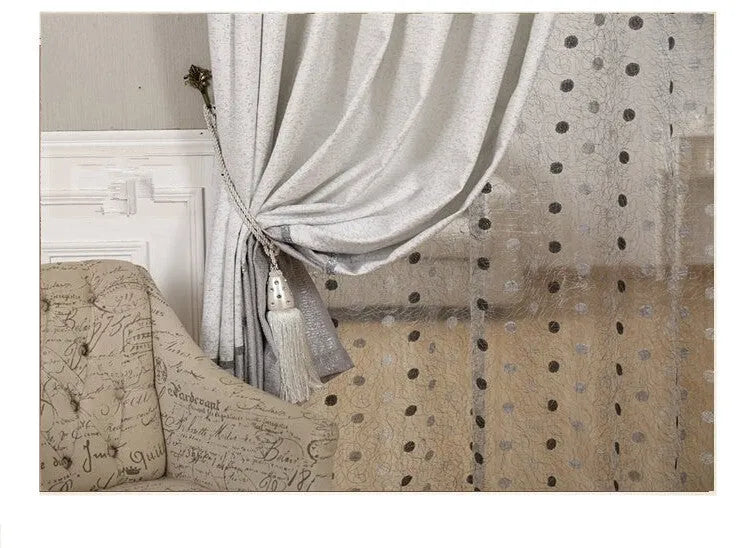 Blackout curtain panel showing light-blocking fabric, available in multiple widths with hook or rings for hanging.