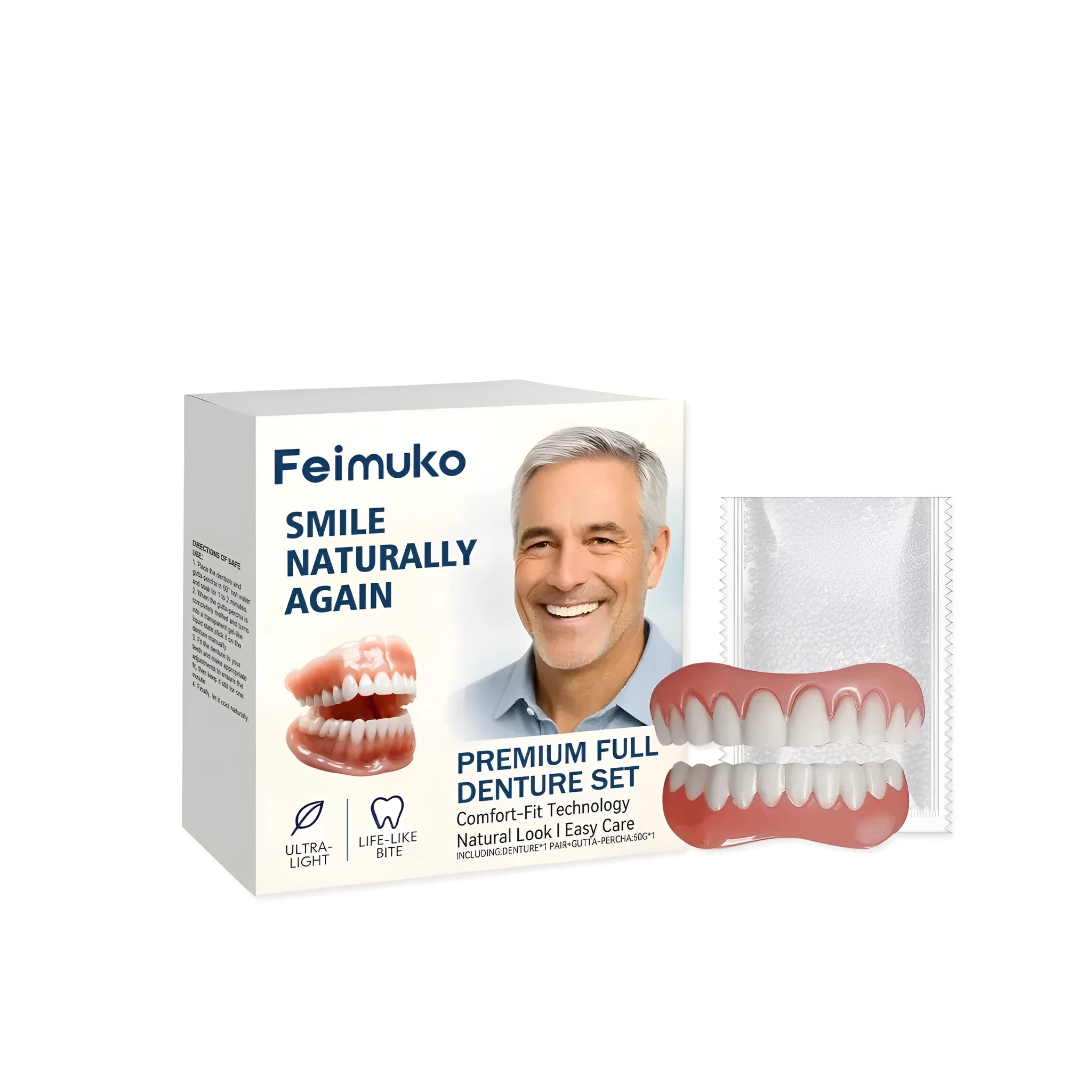 Denture modification set with gutta percha 50g and braces pair for dental adjustments