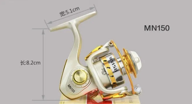 Palm in the Treasure mini fishing reel with 10 ball bearings, 160g, 5.2:1 gear ratio