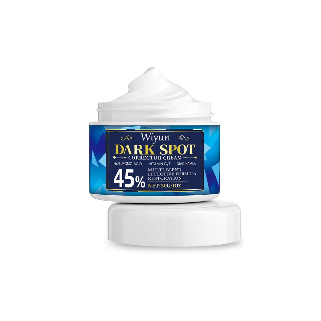 30g dark spot corrector cream jar with hyaluronic acid and vitamin C formula