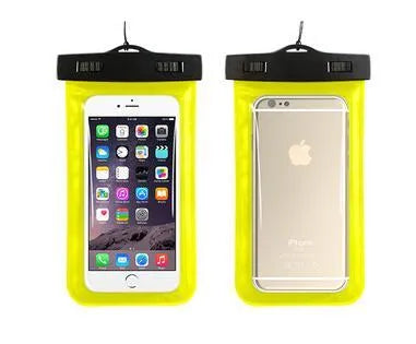 AQUA-ONE waterproof PVC phone pouch with clear touch screen, shown in blue colour